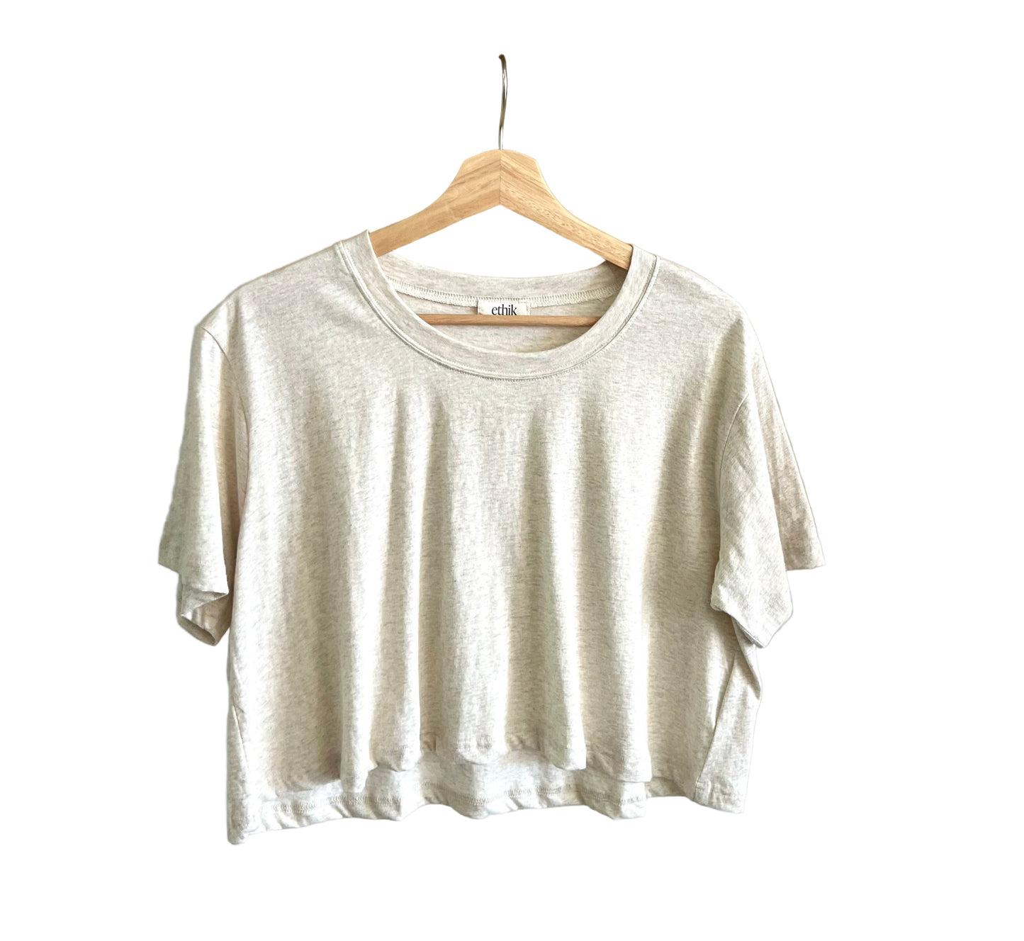 ethik organic cotton || oversized cropped tee