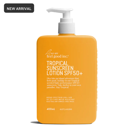 we are feel good inc || tropical sunscreen 400ml pump pack