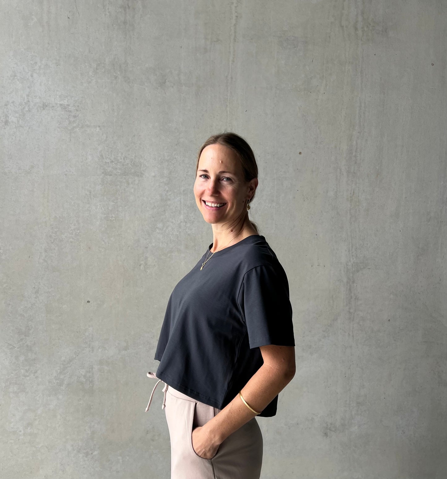 ethik organic cotton || oversized cropped tee