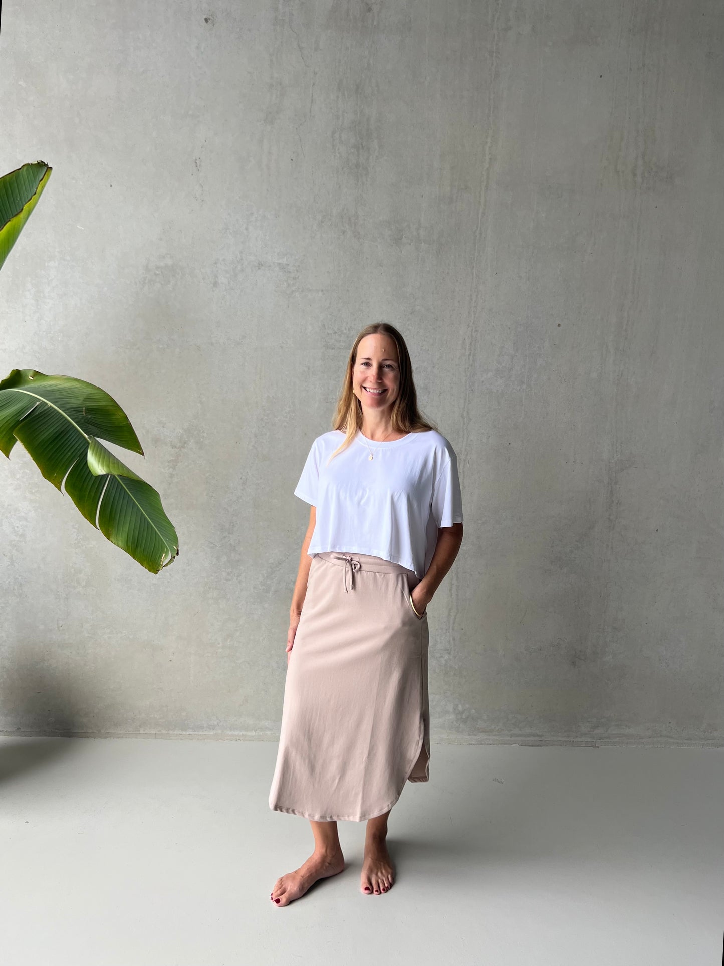 ethik organic cotton || barcelona skirt || french terry