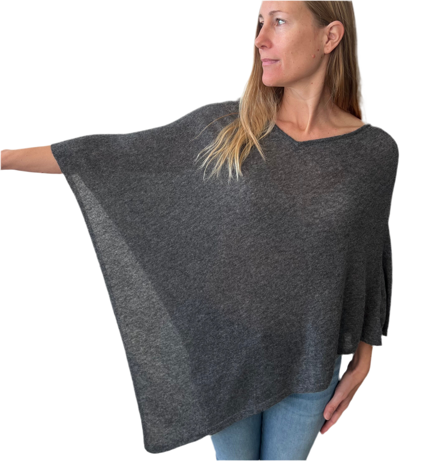 ethik poncho || 100% cashmere