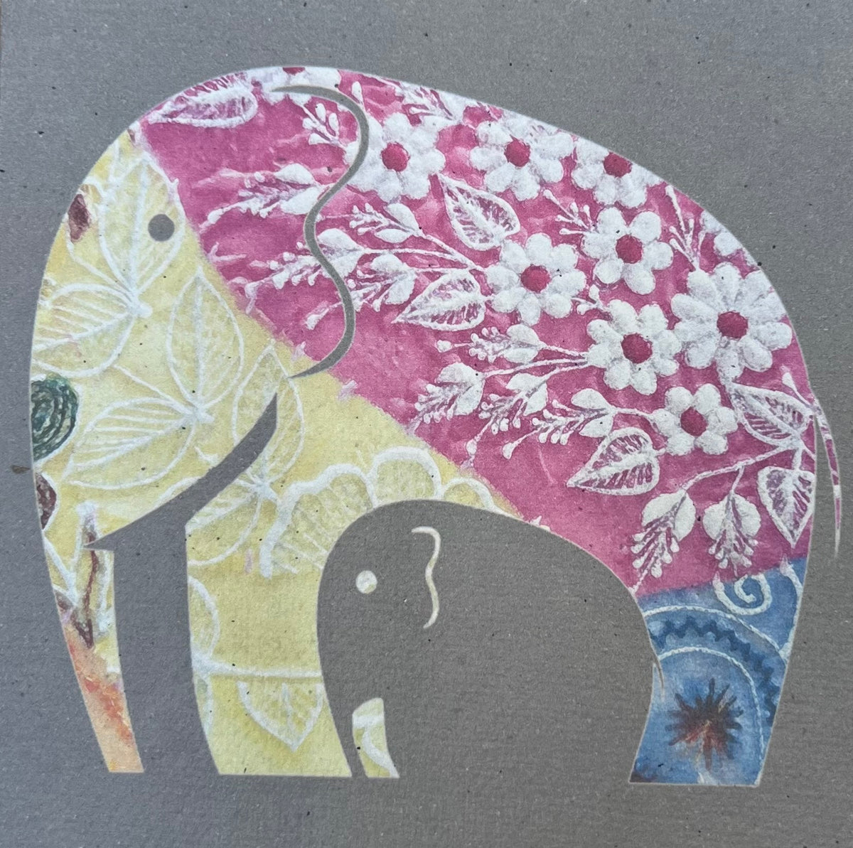 Saraswati paper cards || elephant designs