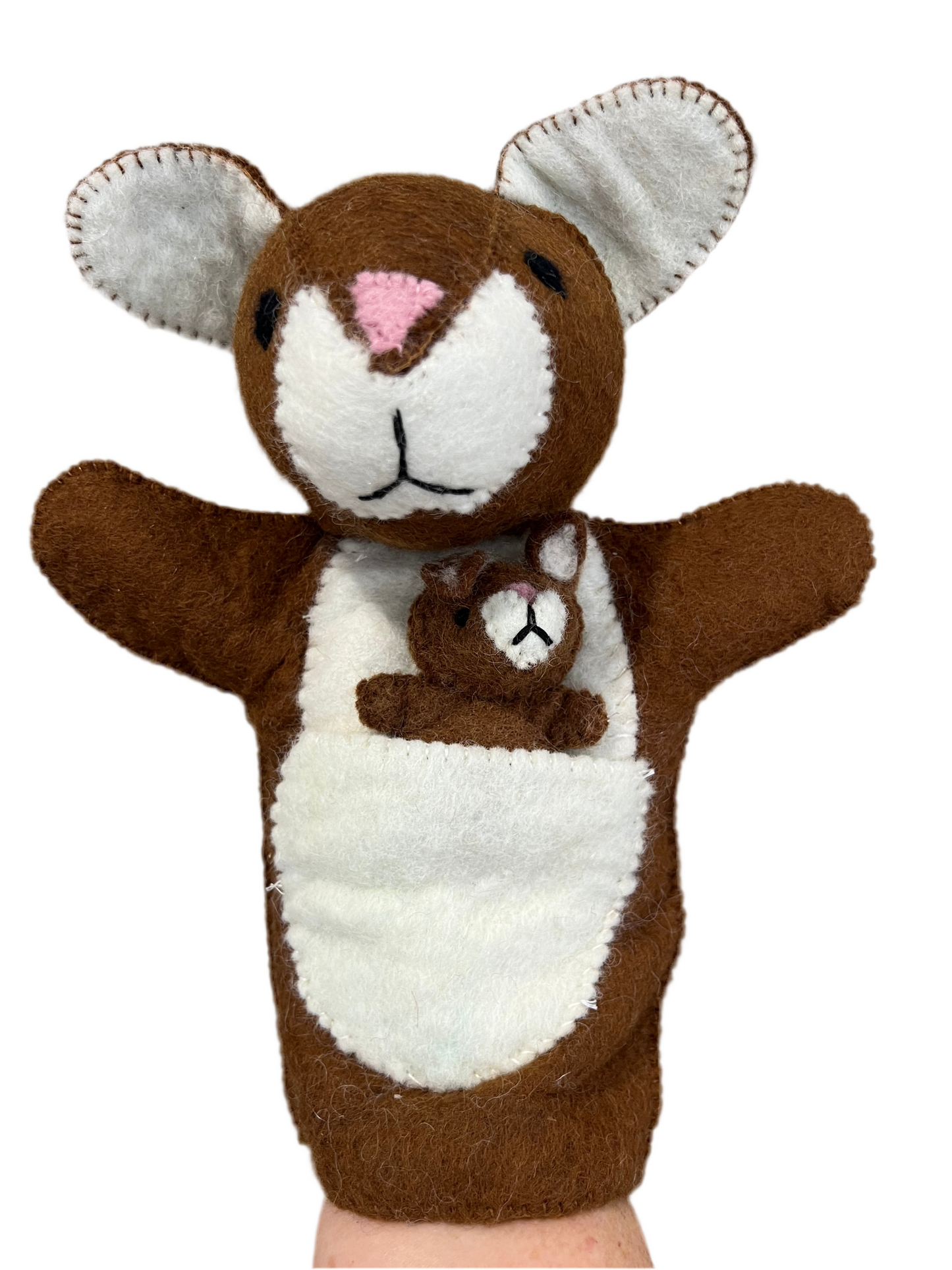 ethik felt || kangaroo hand puppet