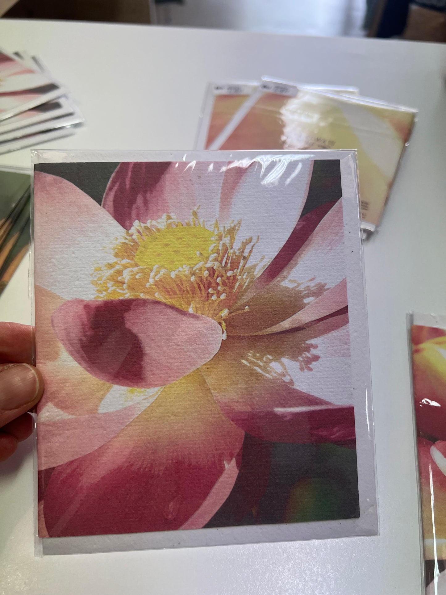 Saraswati paper cards || floral designs