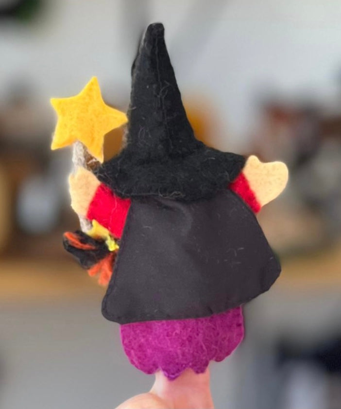 ethik felt || 3 D “room on the broom” finger puppet set