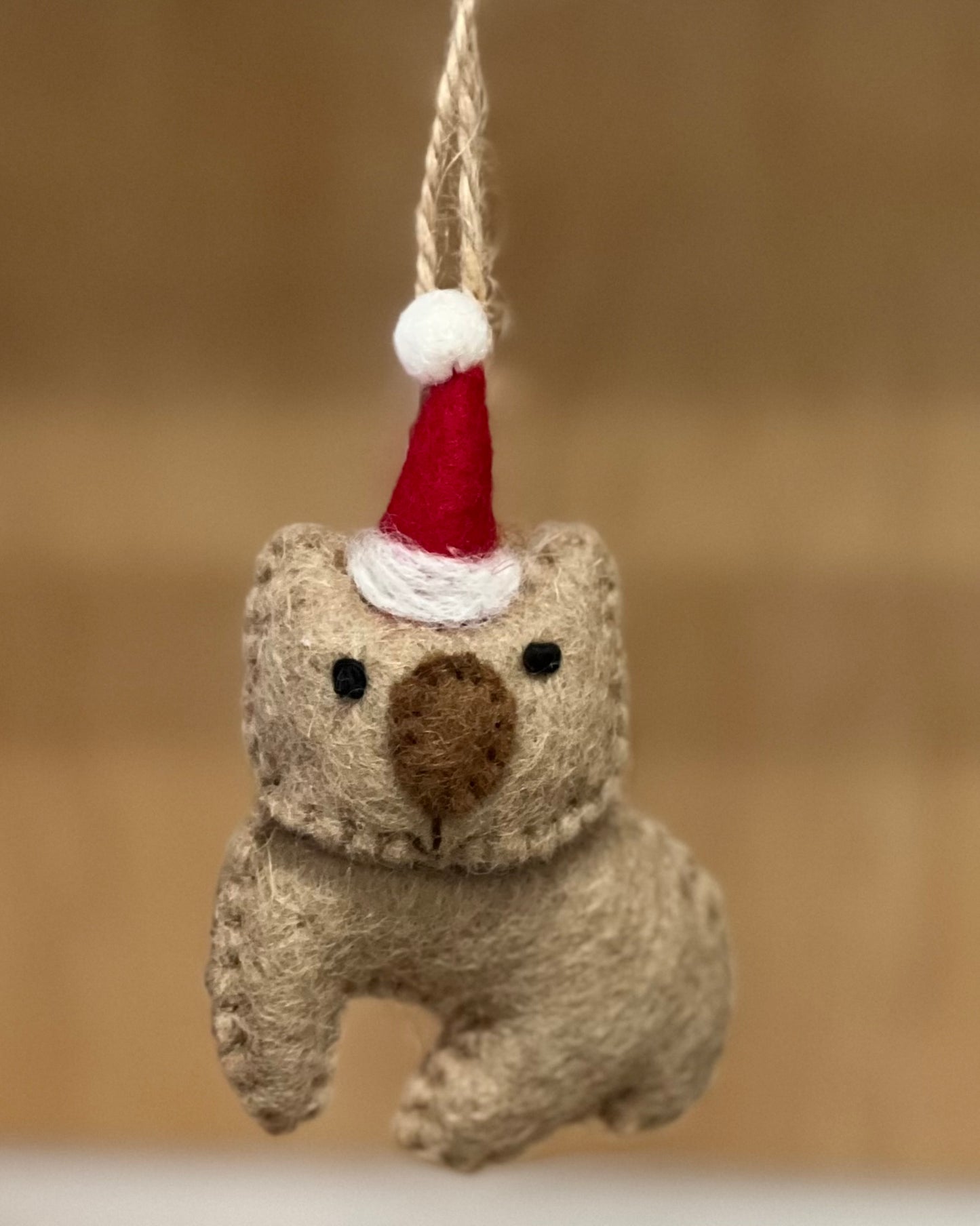 ethik felt || xmas wombat decoration