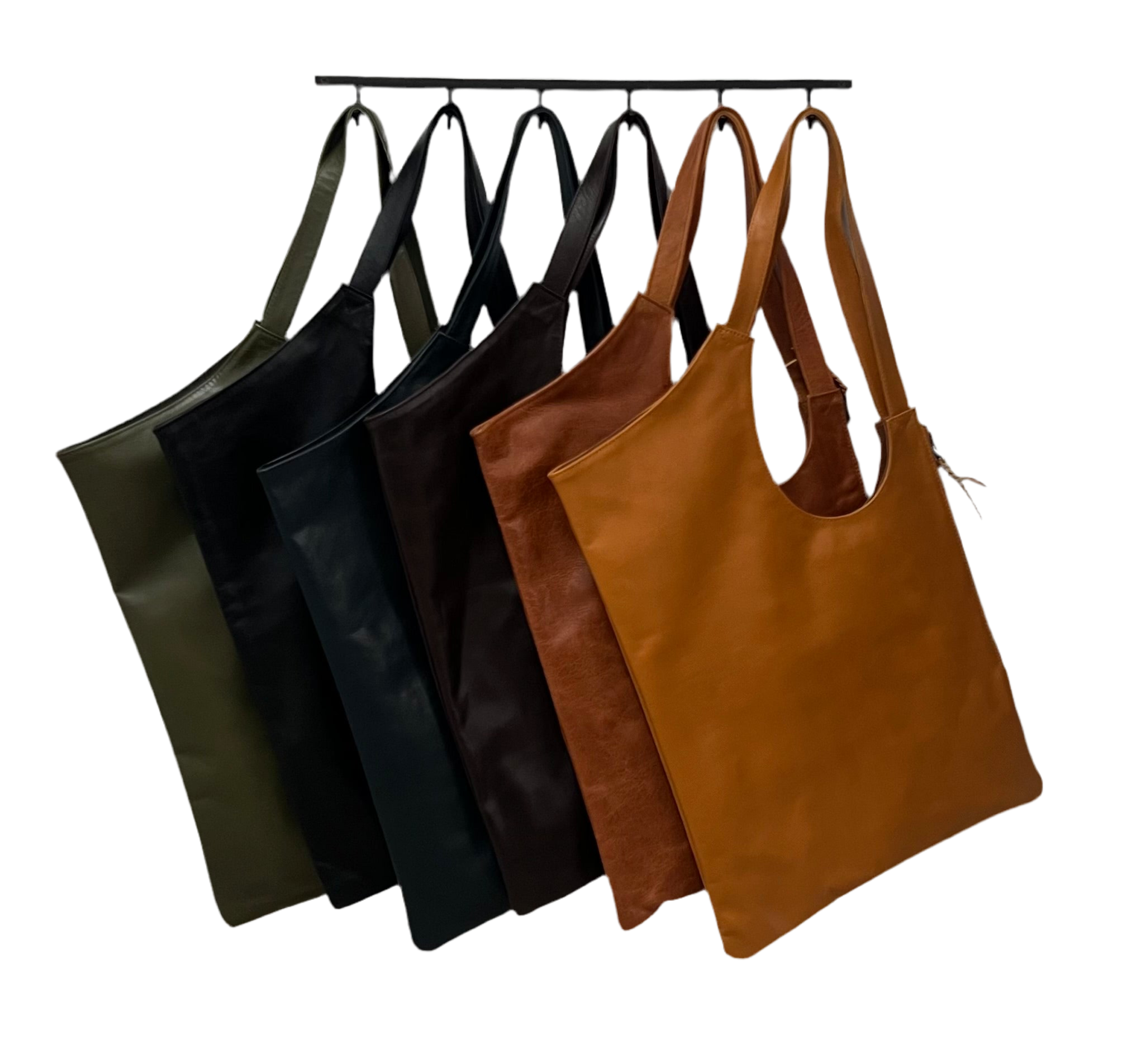Large natural canvas market bag with leather handles Large natural canvas market bag with leather handles