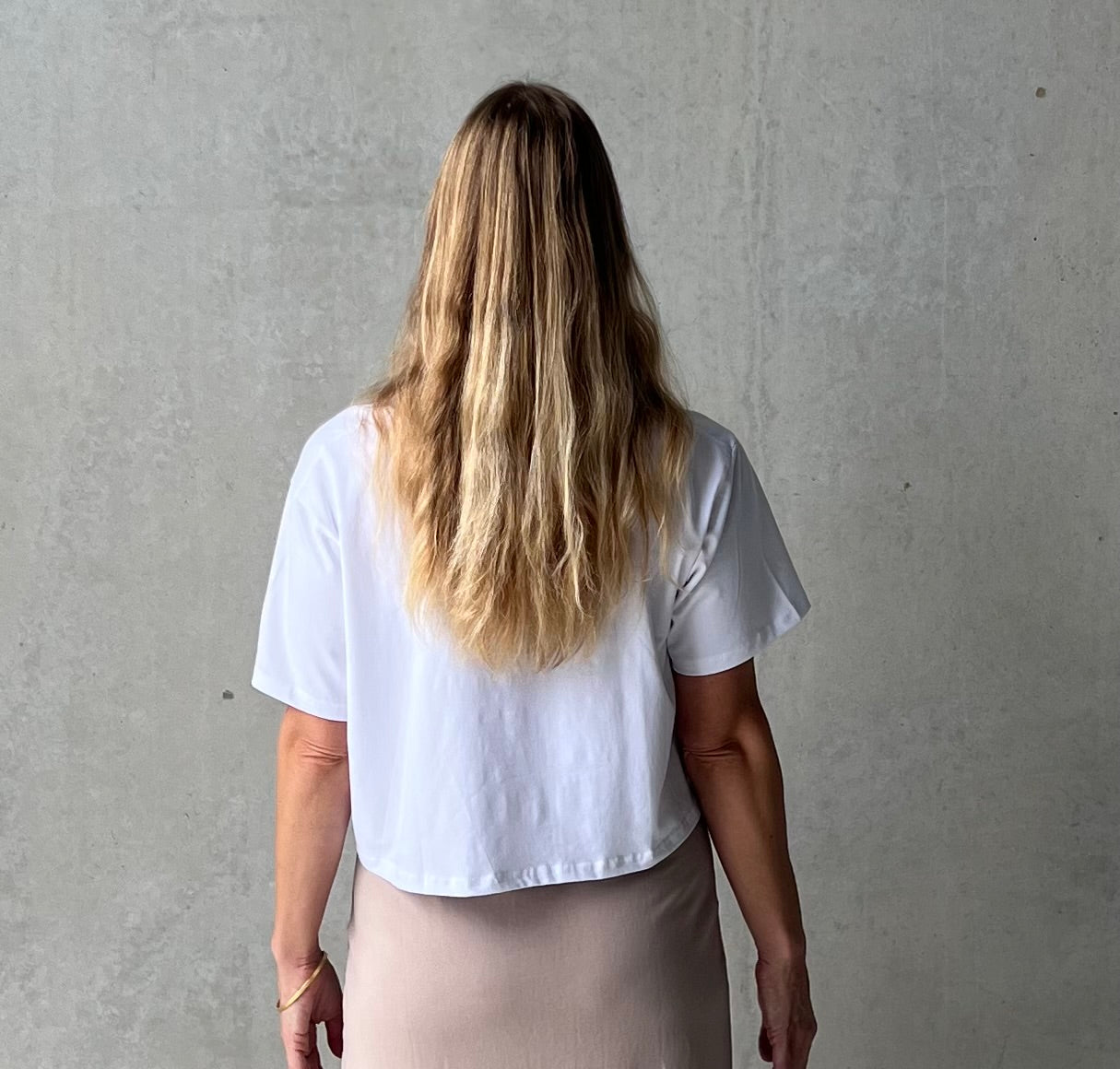 ethik organic cotton || oversized cropped tee