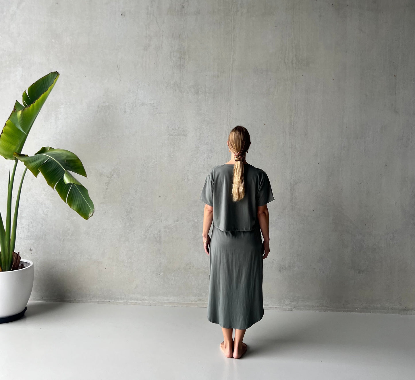 ethik organic cotton || oversized cropped tee