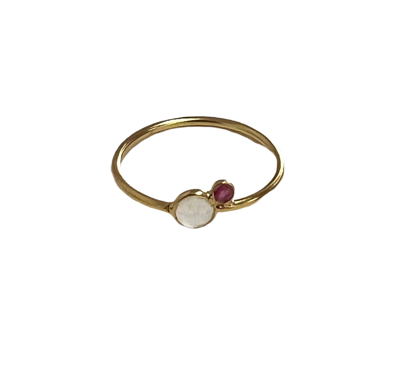 ethik jewellery || $35 gold plated 2 stone ring