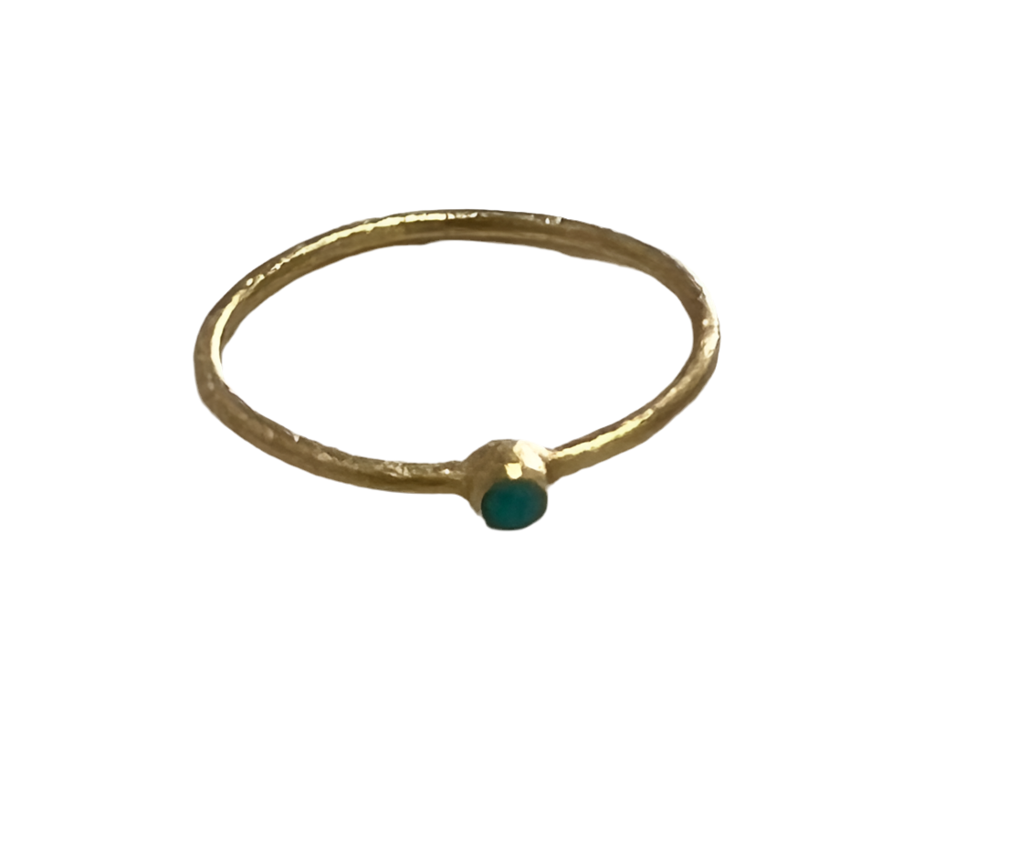 ethik jewellery || $30 gold plated single stone ring