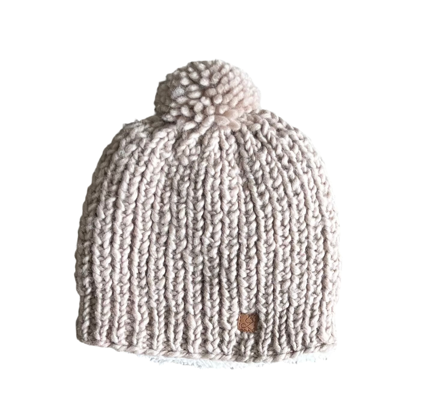 ethik merino wool || chunky knit pom pom beanie