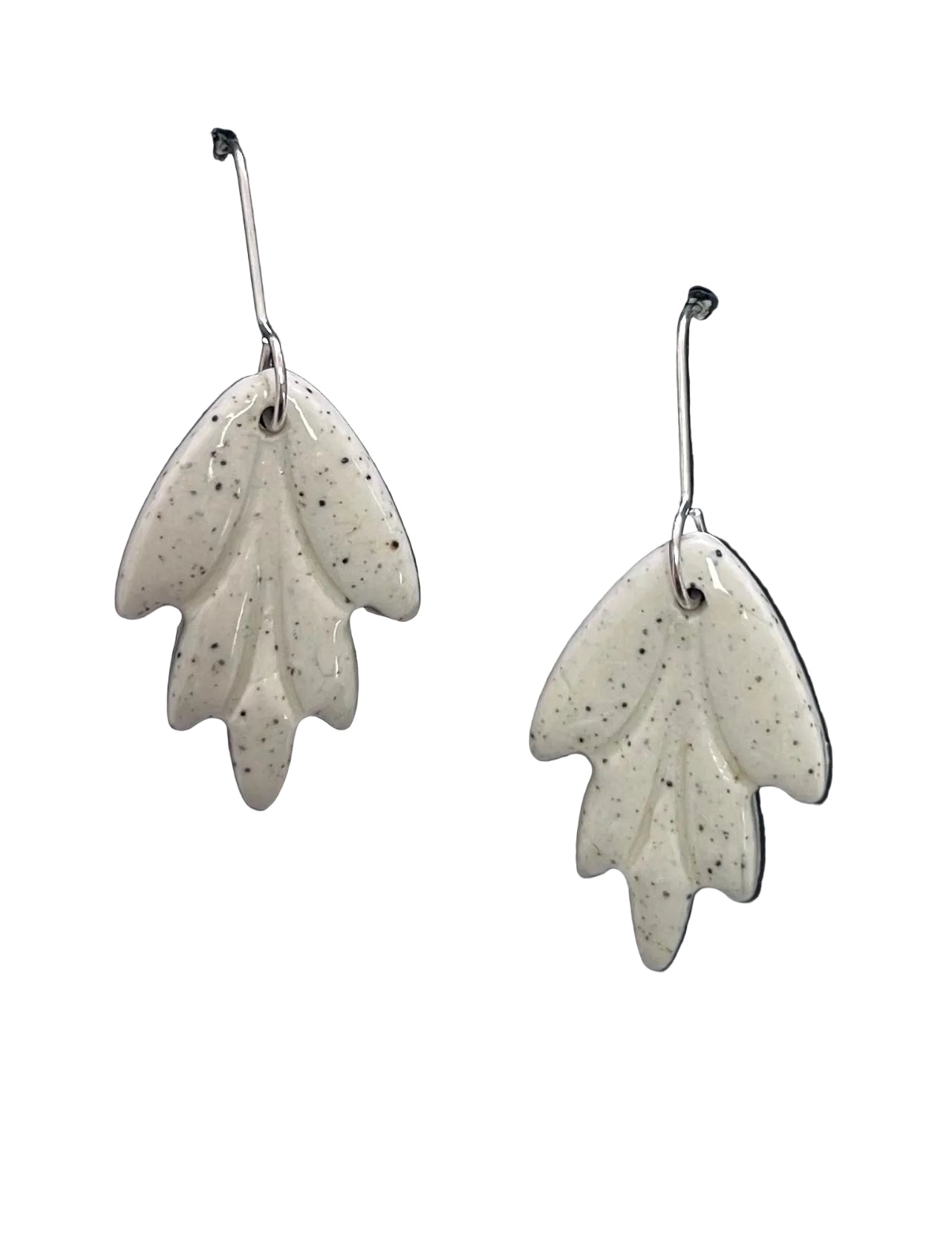 warby range || ceramic earrings || leaf