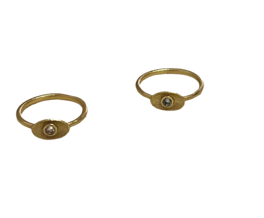 Jaipur gold jewellery || oval with stone ring