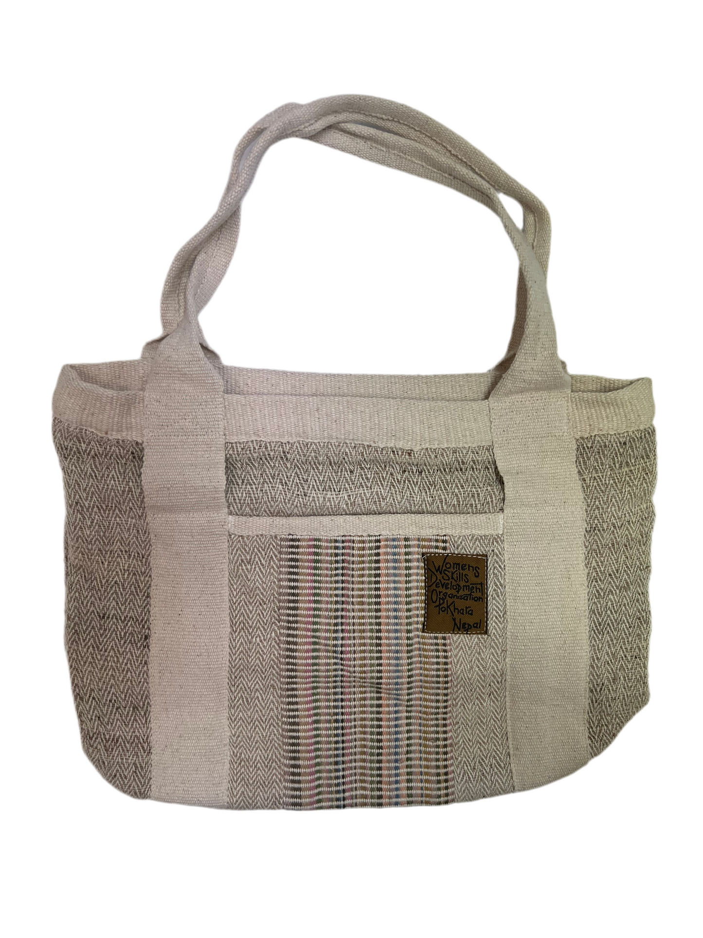 fair trade WSDO || nettle and cotton shoulder bag