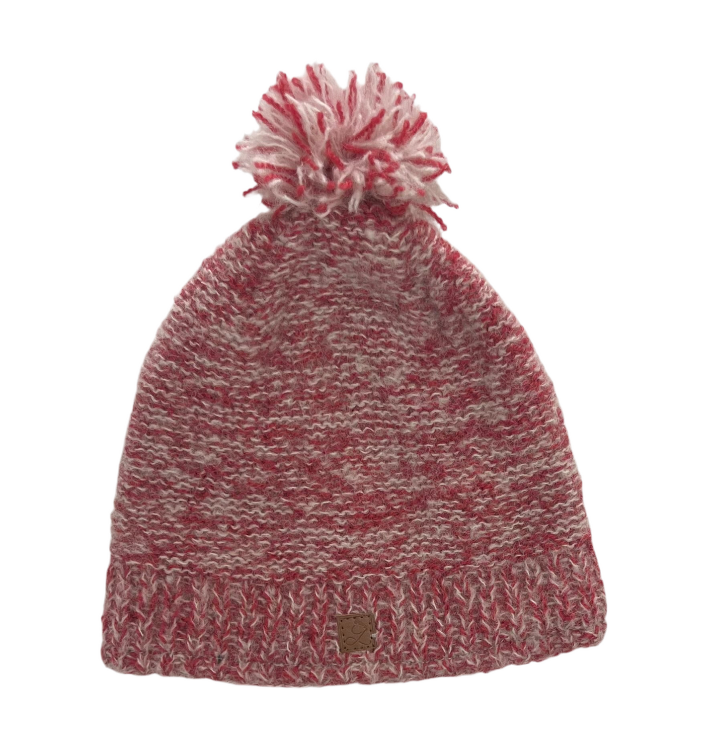 ethik beanie || mohair plain with pom pom