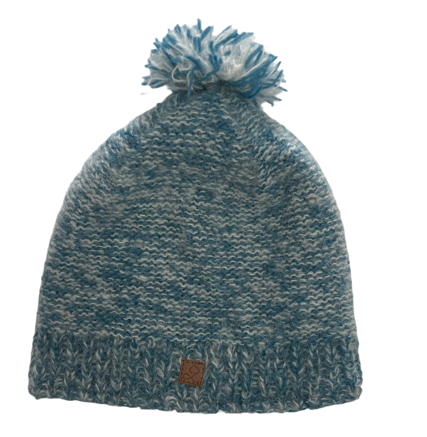 ethik beanie || mohair plain with pom pom
