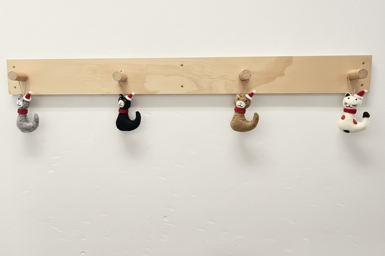 ethik felt || cat xmas decoration