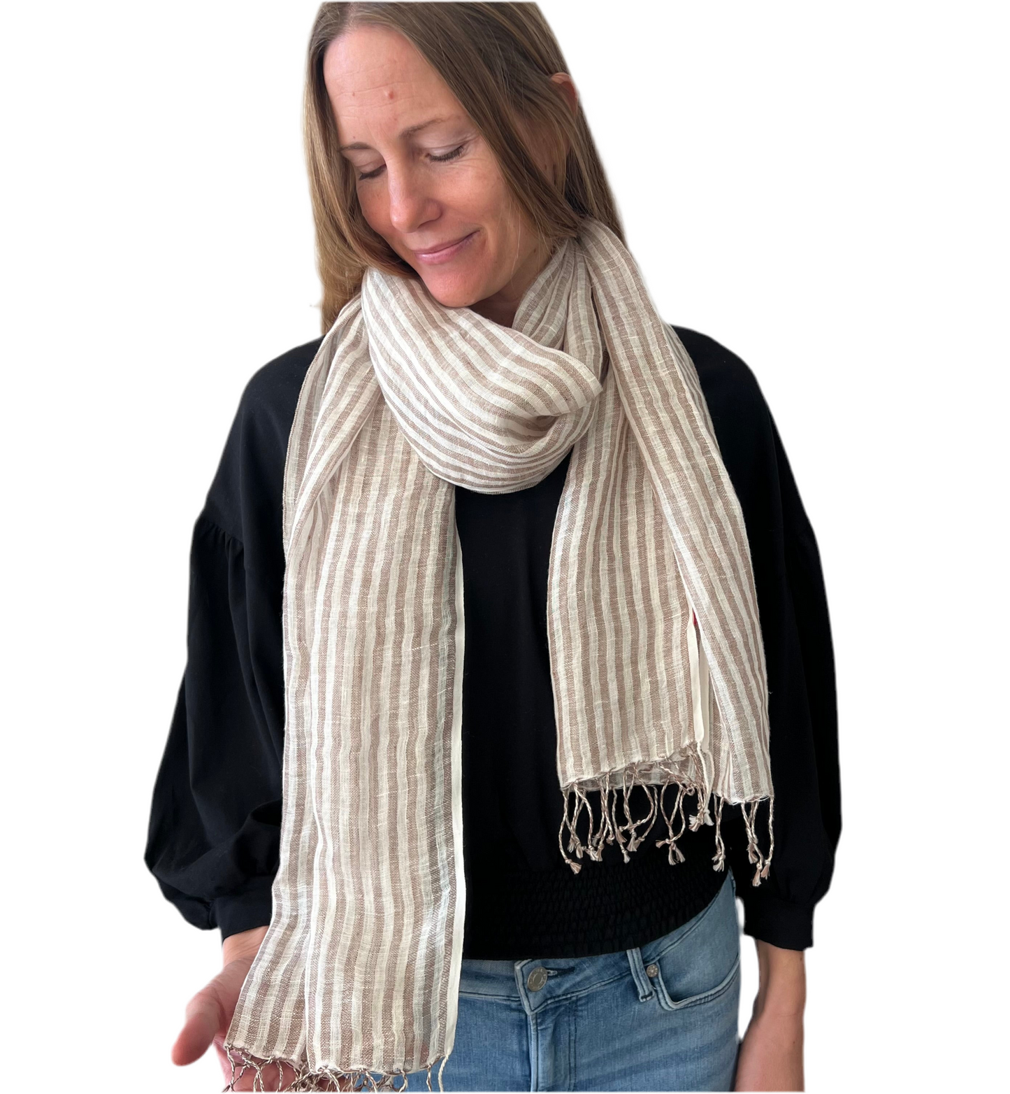 Anokhi || handloom linen scarf
