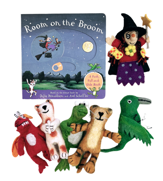 ethik felt || 3 D “room on the broom” finger puppet set