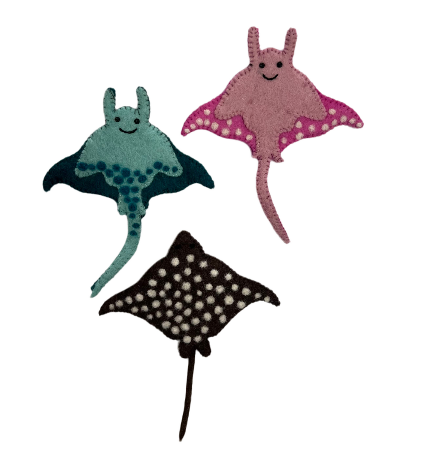 ethik felt || stingray finger puppet set