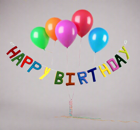 ethik felt || happy birthday garland π