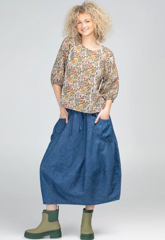 boomshankar || guru skirt || denim