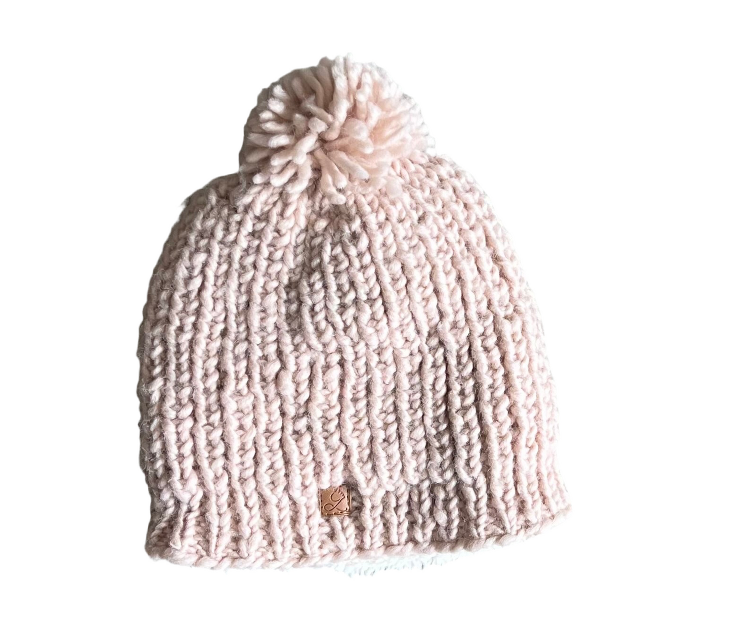 ethik merino wool || chunky knit pom pom beanie