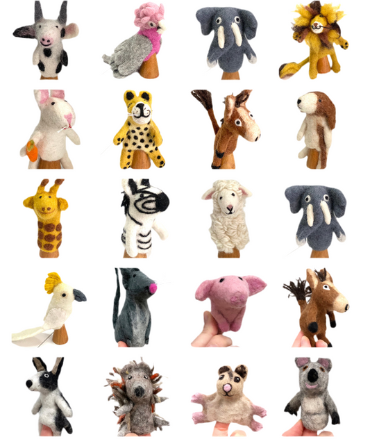 ethik felt || 3 D finger puppets