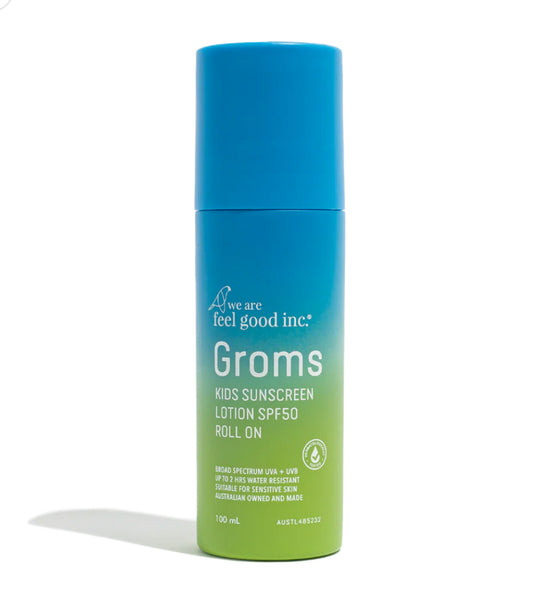 we are feel good inc || GROMS kids 100ml SPF50 roll on