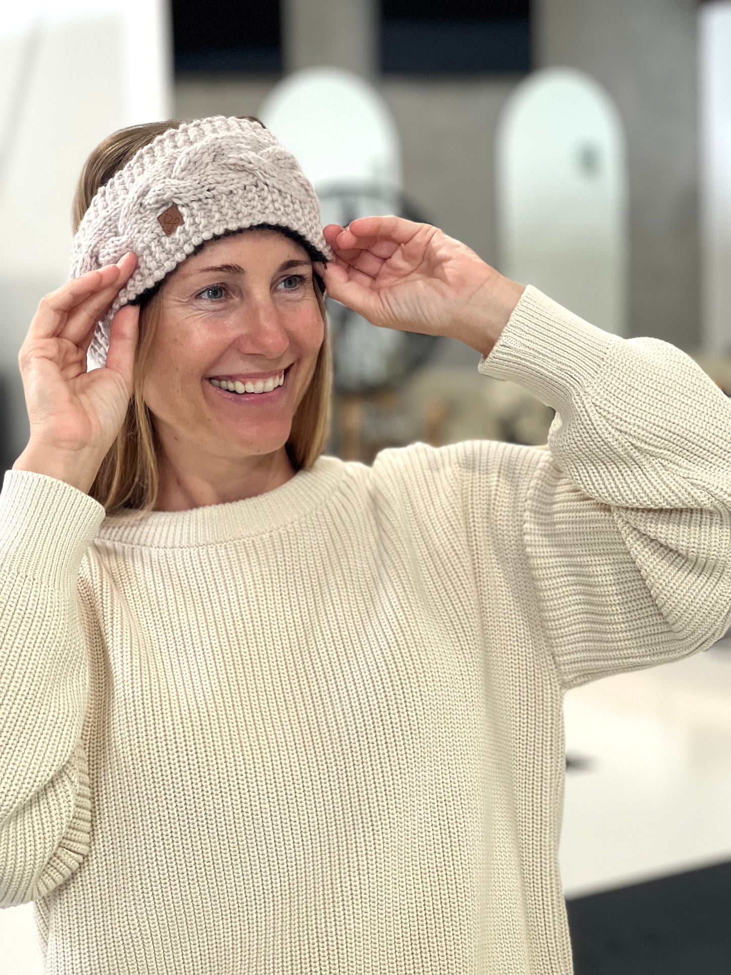 ethik merino wool || headwarmer with sherpa lining