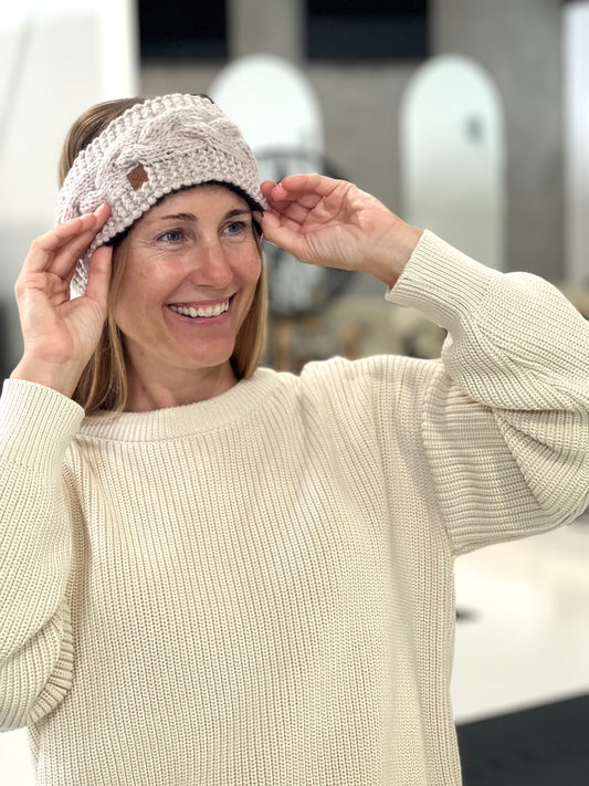 ethik merino wool || headwarmer with sherpa lining