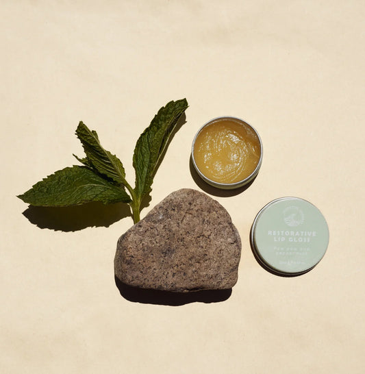 SUNBUTTER || paw paw and peppermint RESTORATIVE LIP GLOSS