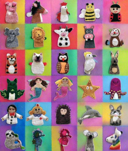 ethik felt || 2 D finger puppets