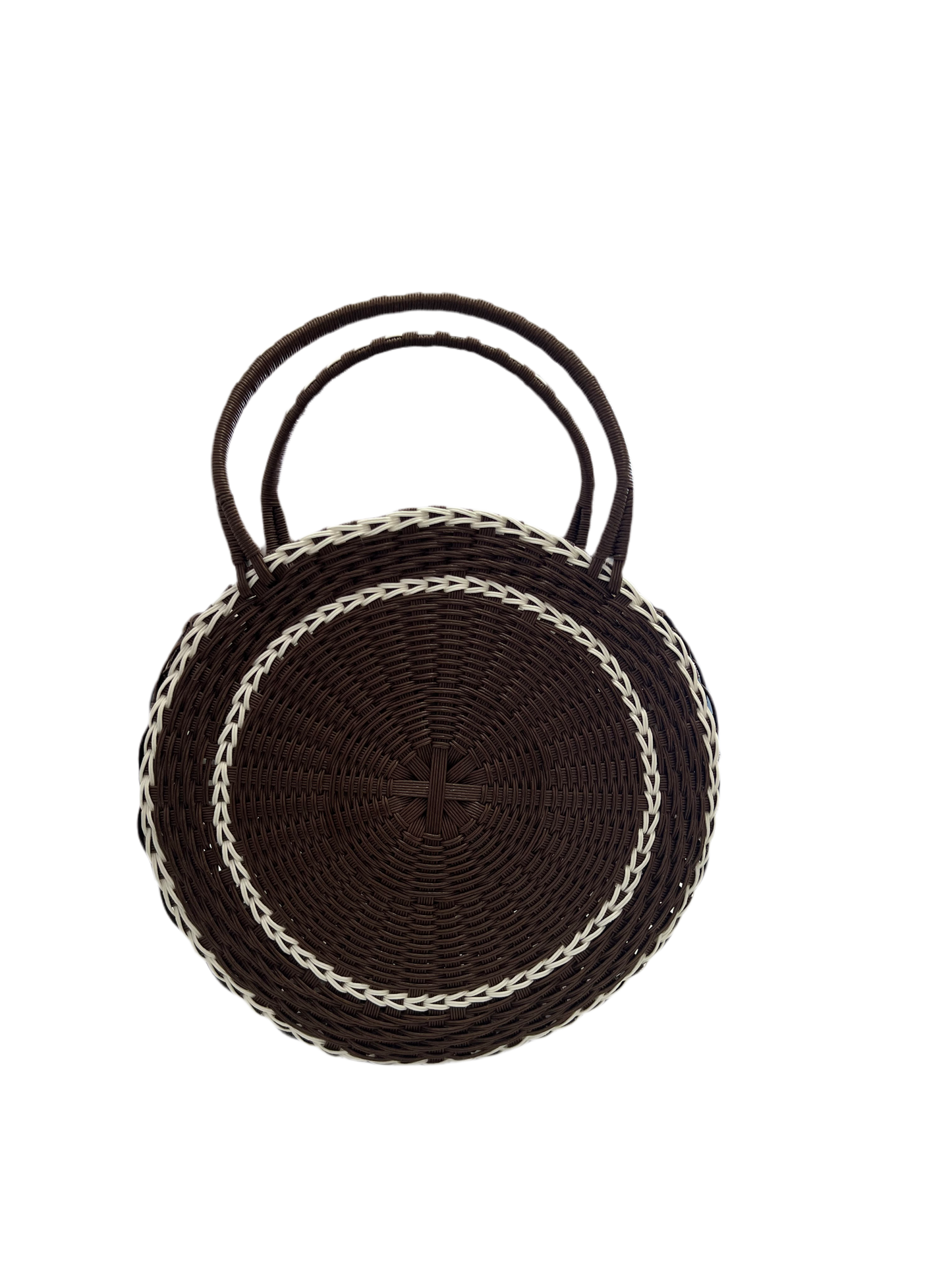 Japanese handwoven basket || round