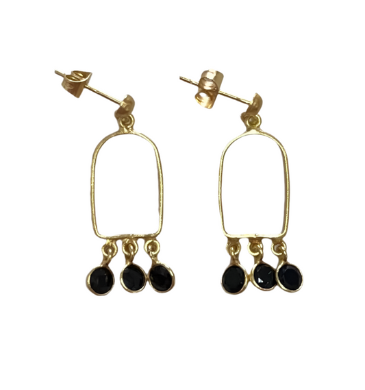 Jaipur gold jewellery || bird cage drop earrings
