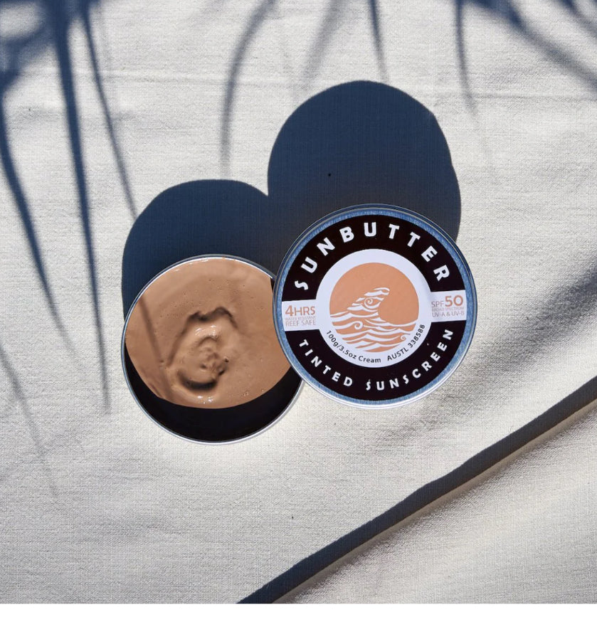 SUNBUTTER ||SPF50 TINTED WATER RESISTANT REEF SAFE SUNSCREEN