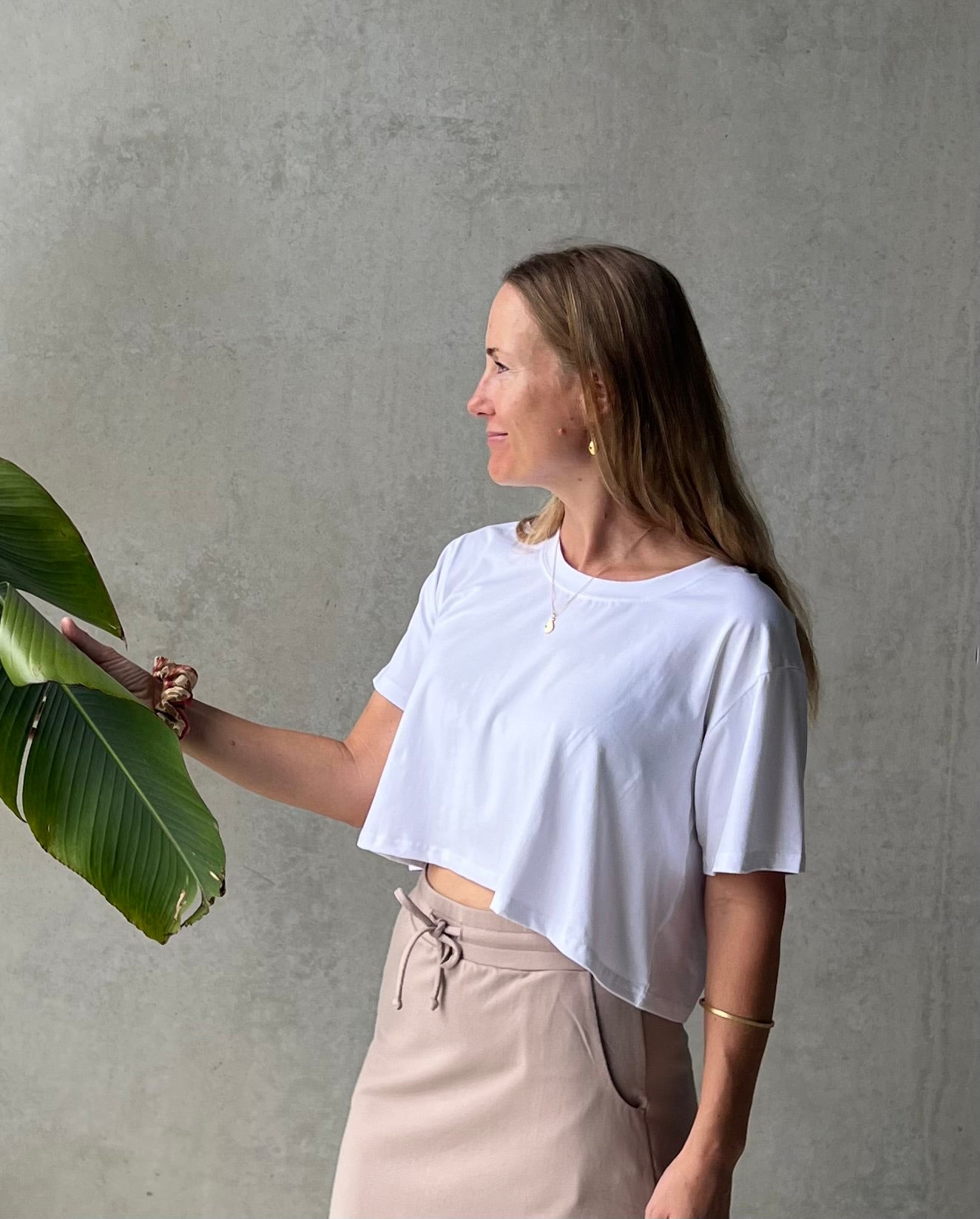 ethik organic cotton || oversized cropped tee