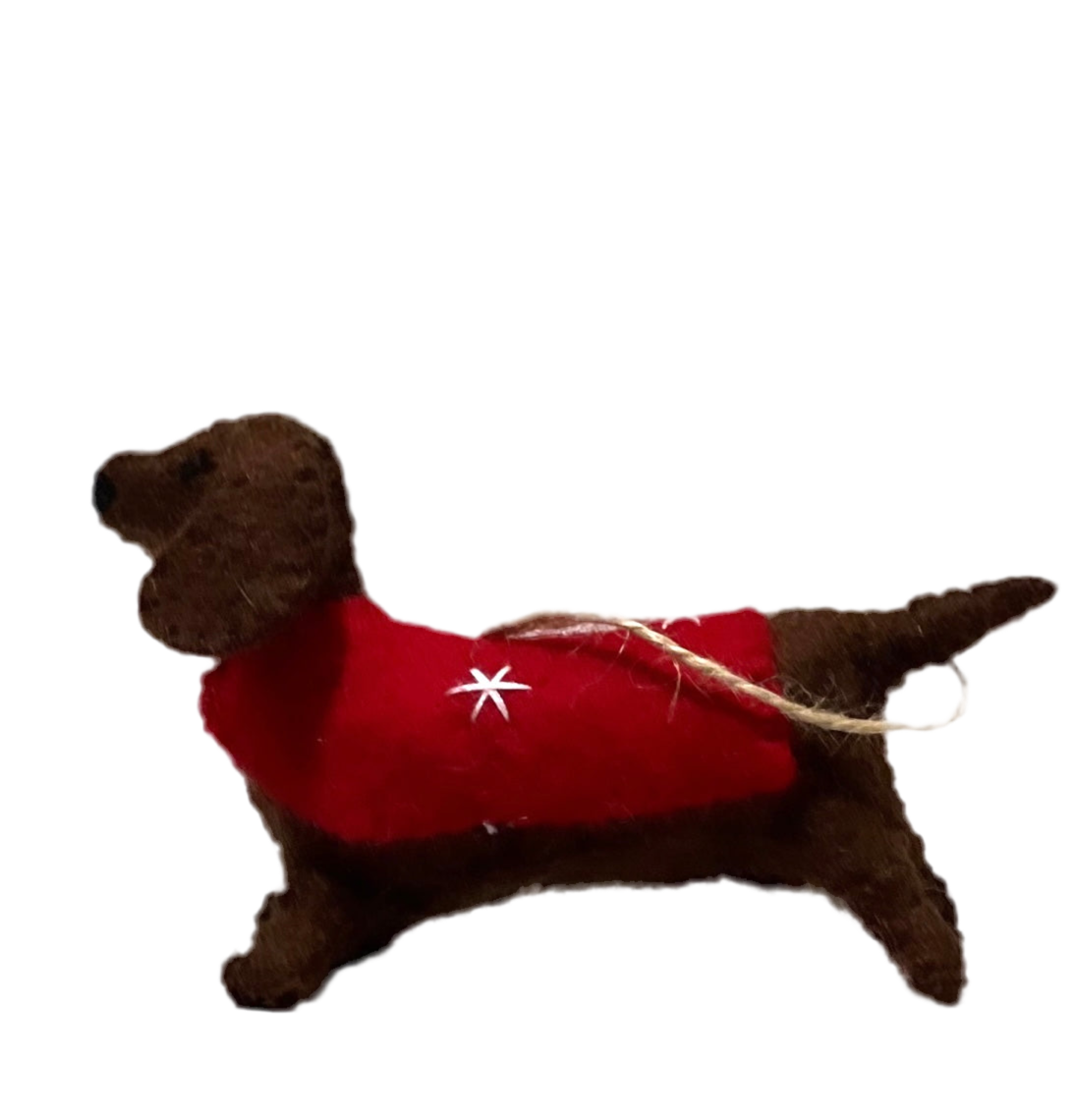 ethik felt || sausage dog xmas decoration