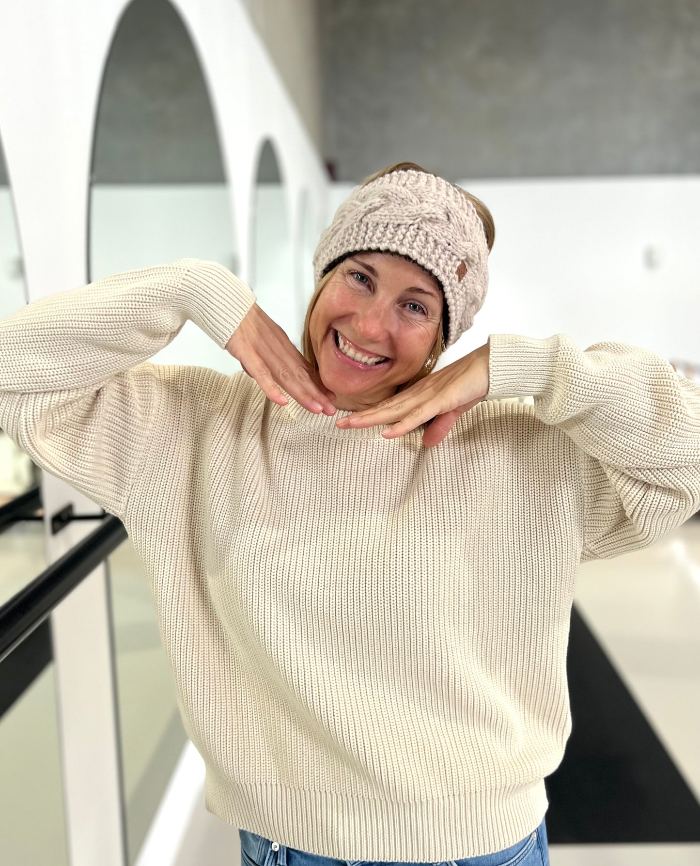 ethik merino wool || headwarmer with sherpa lining