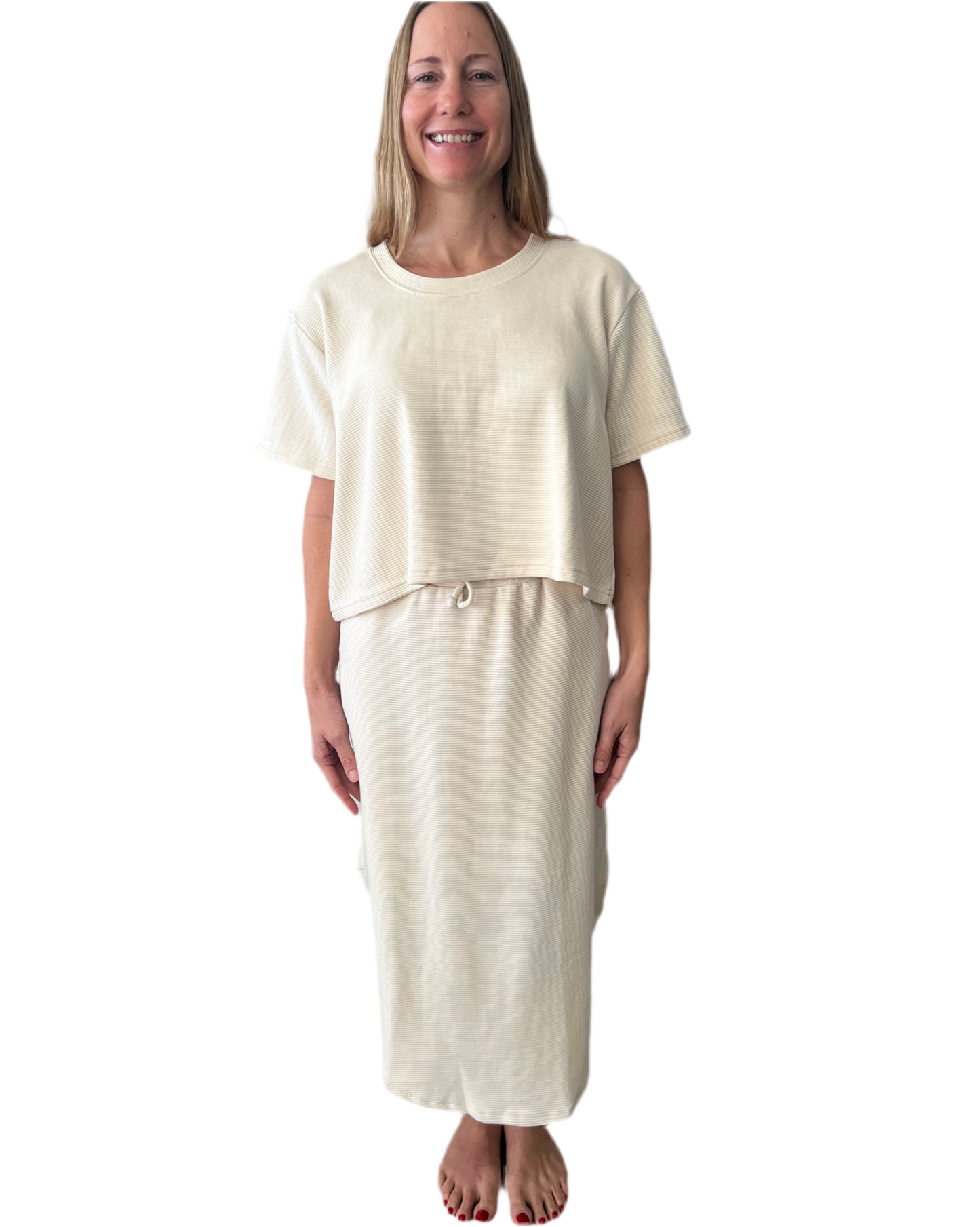 ethik organic cotton || oversized cropped tee