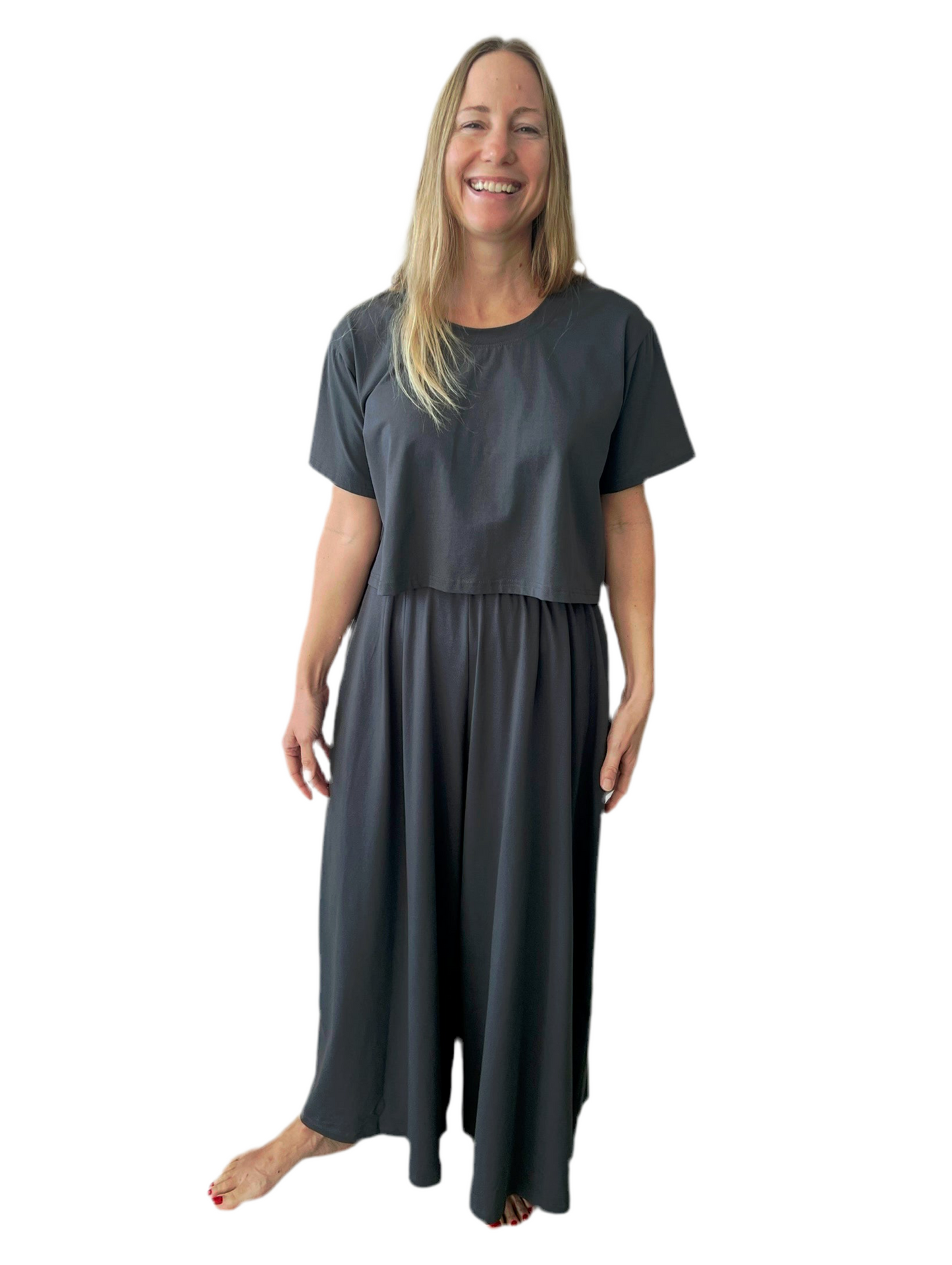 ethik organic cotton || wide leg pants