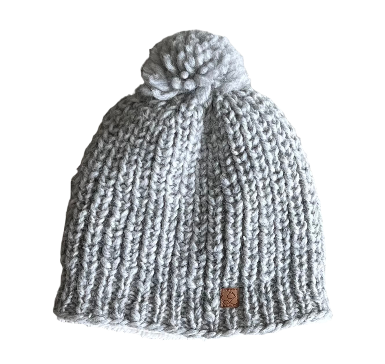 ethik merino wool || chunky knit pom pom beanie