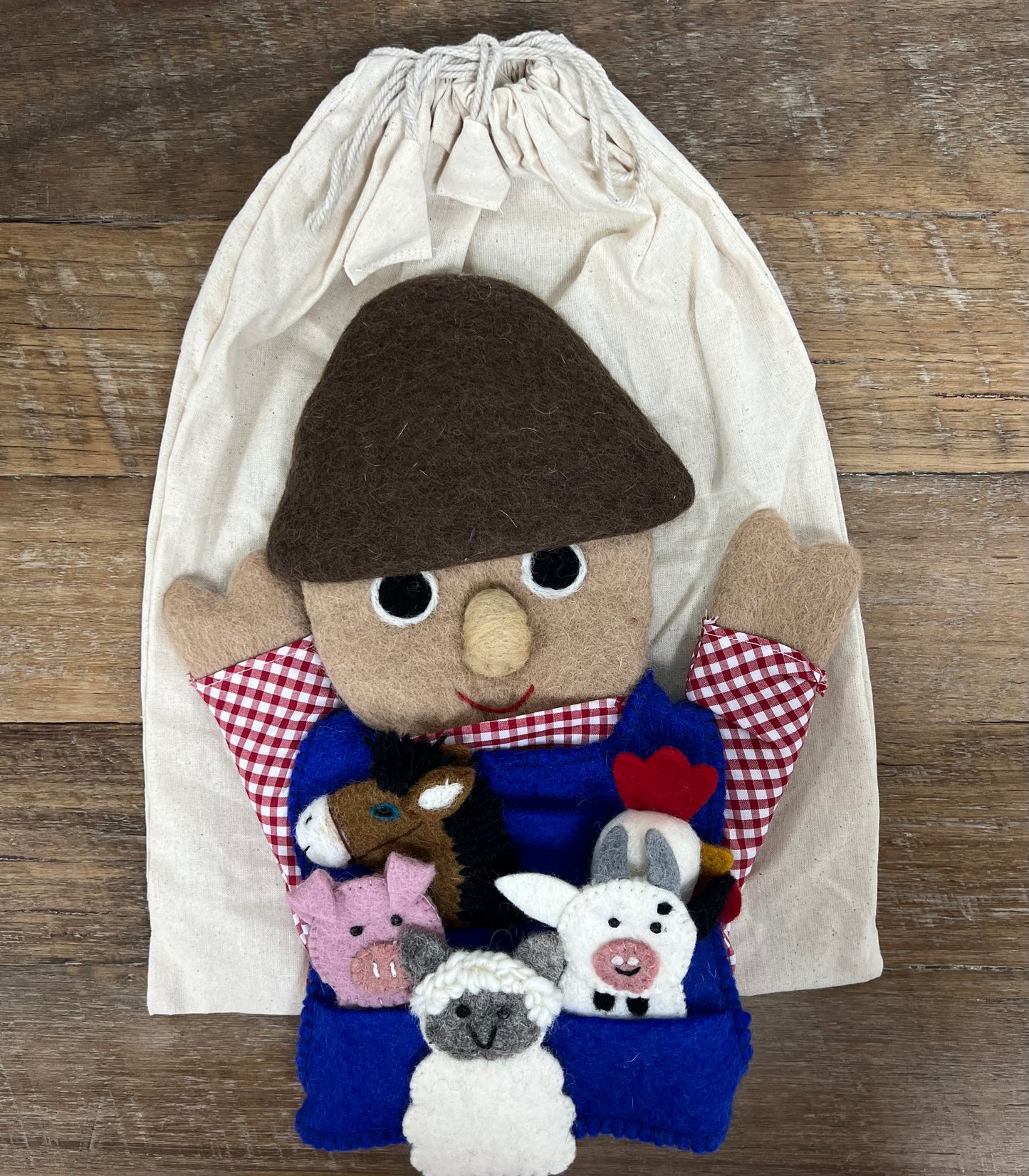 ethik felt || old MacDonald hand puppet