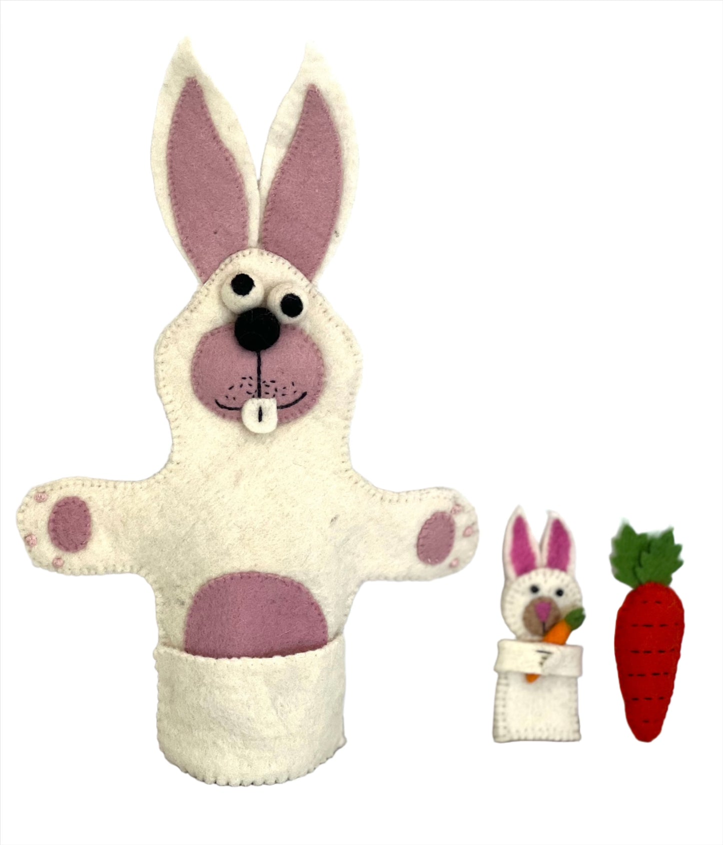 ethik felt || easter bunny rabbit hand puppet