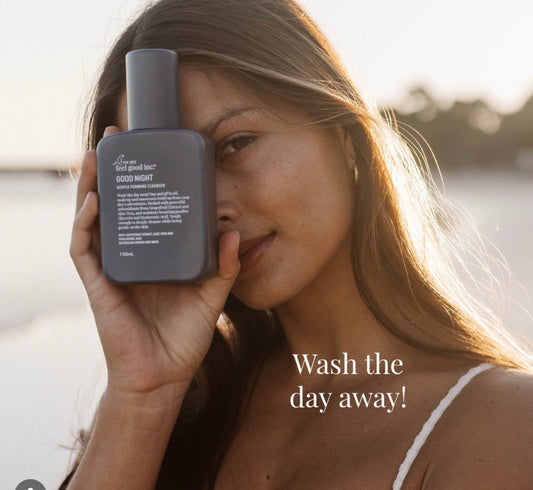 we are feel good “good night foaming cleanser”