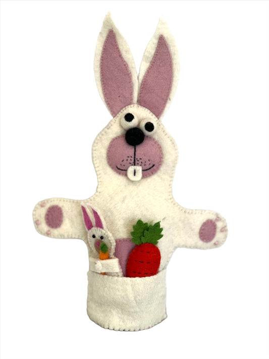 ethik felt || easter bunny rabbit hand puppet