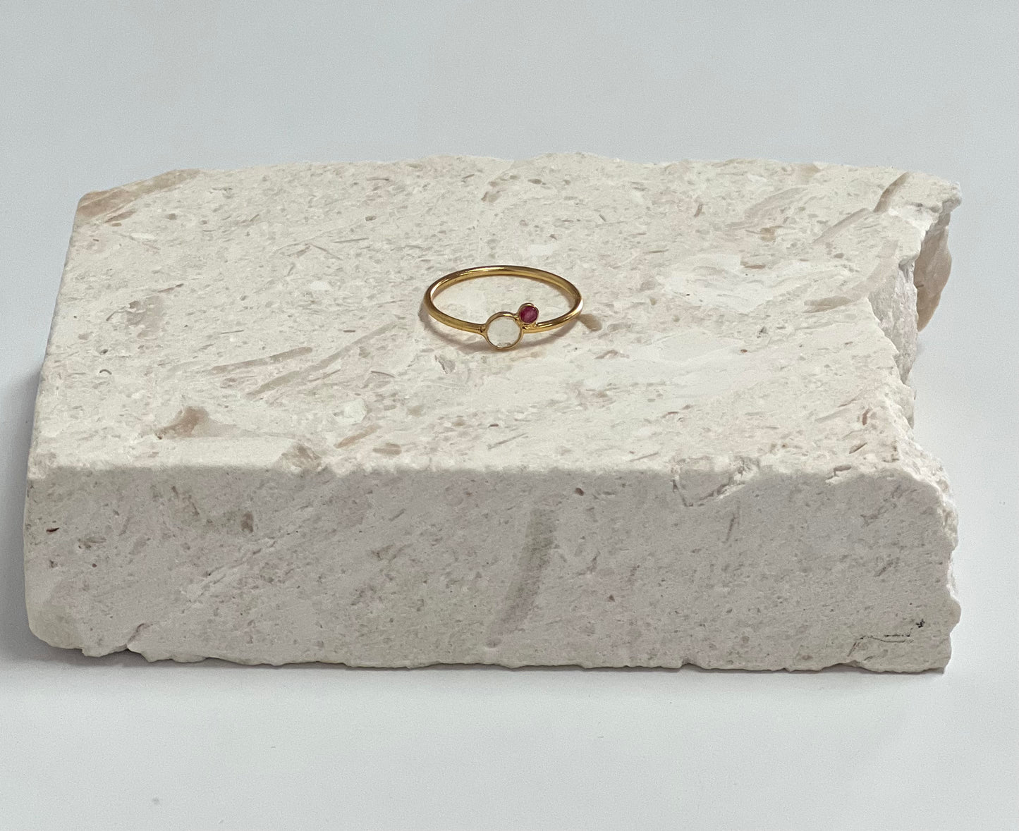 ethik jewellery || $35 gold plated 2 stone ring