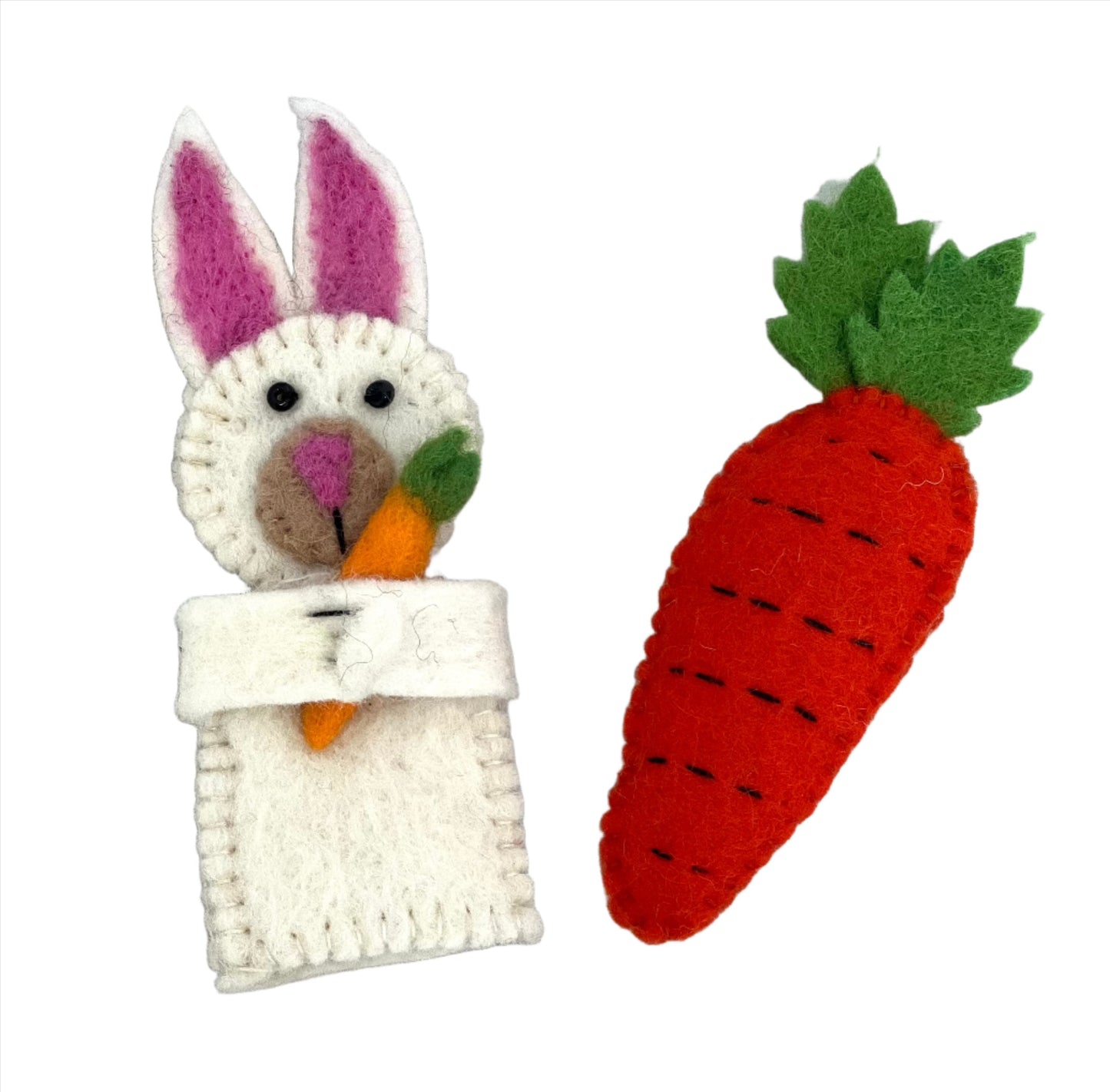 ethik felt || easter bunny rabbit hand puppet