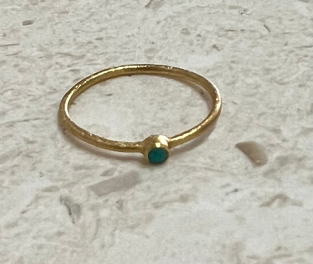 ethik jewellery || $30 gold plated single stone ring